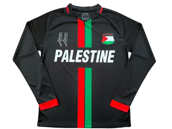 Palestine Classic Black Long Sleeve Jersey(English)