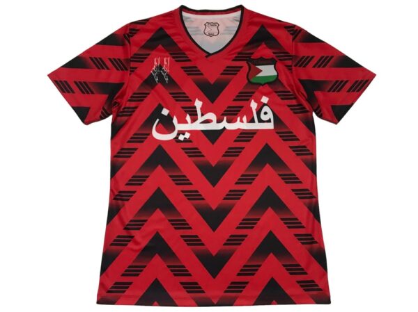 Palestine Striped (Red/Black) Jersey